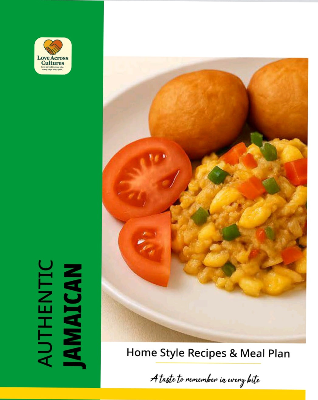 Authentic Jamaican Cookbook with 4 weeks meal planner & Shopping lists.